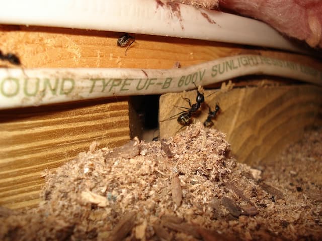 how to find a carpenter ant nest
