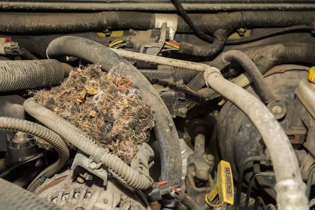 what can help to get rid mice in a car